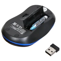 Мышь Oklick 605SW (черный/синий)  фото 7